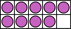 Magenta Ten Frames 9|10