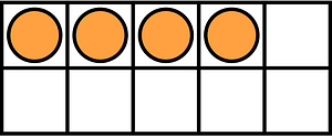 Orange Ten Frames 4|10