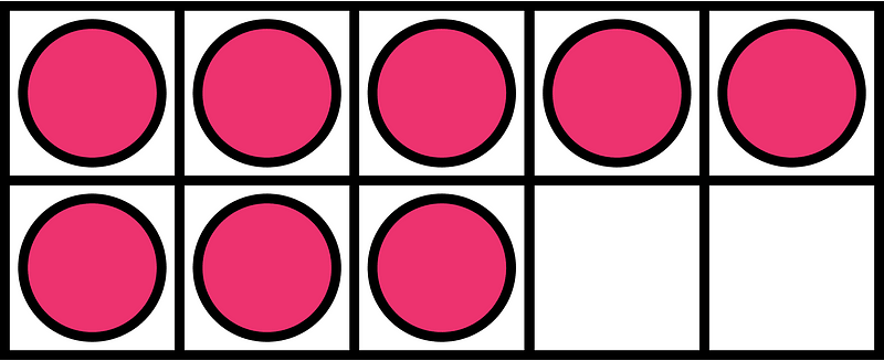 Pink Ten Frames 8|10