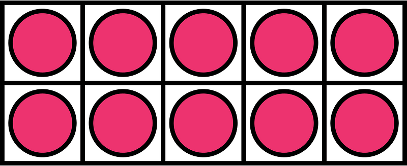 Pink Ten Frames 10|10