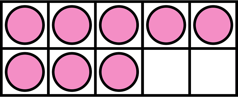 Purple Ten Frames 8|10