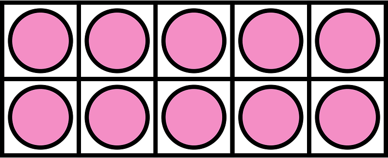 Purple Ten Frames 10|10
