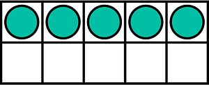 Teal-Green Ten Frames 5|10