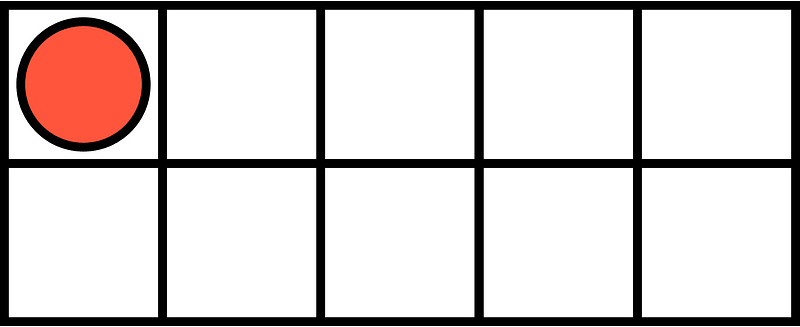 Vermilion Ten Frames 1|10