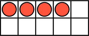 Vermilion Ten Frames 4|10