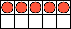 Vermilion Ten Frames 5|10