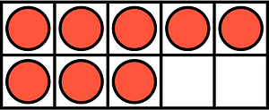 Vermilion Ten Frames 8|10