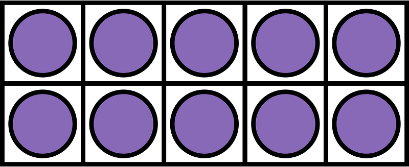 Violet Ten Frames 10|10