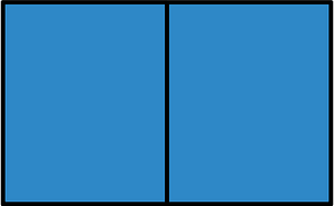 Blue Rectangle Fractions 2|2