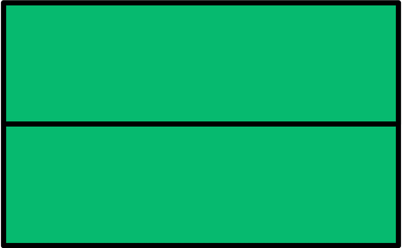 Green Rectangle Fractions 2|2