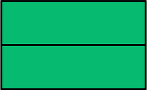 Green Rectangle Fractions 2|2