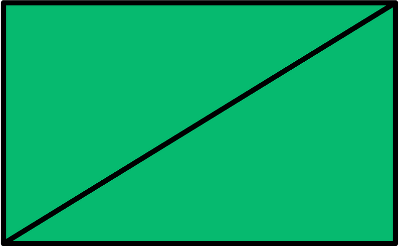 Green Rectangle Fractions 2|2