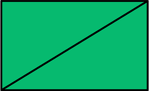 Green Rectangle Fractions 2|2