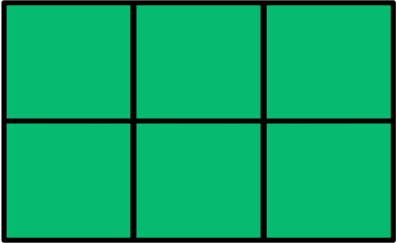 Green Rectangle Fractions 6|6