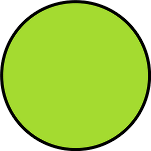 Lime Circle Fractions 1|1