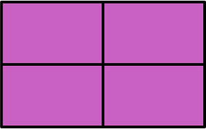 Magenta Rectangle Fractions 4|4
