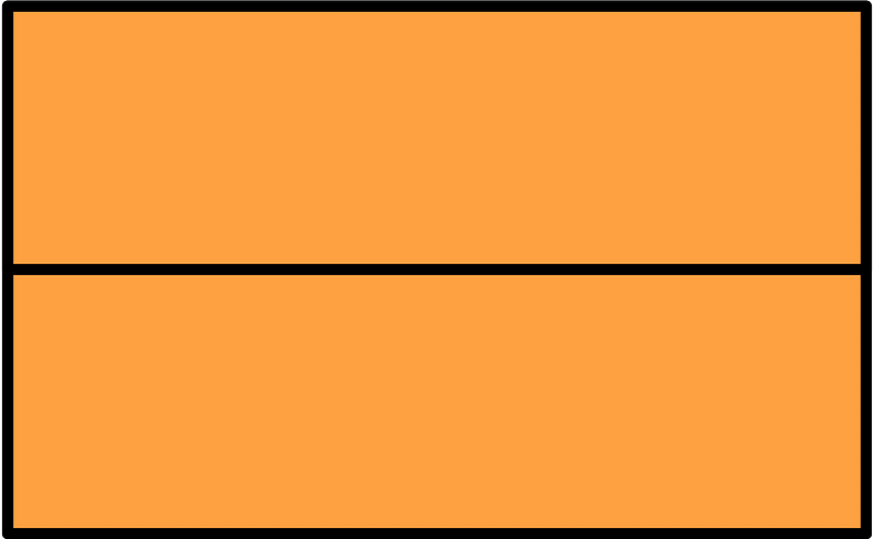Orange Rectangle Fractions 2|2
