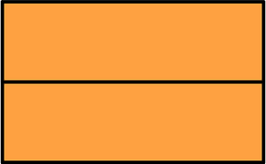 Orange Rectangle Fractions 2|2