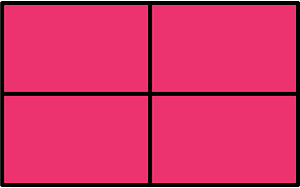 Pink Rectangle Fractions 4|4