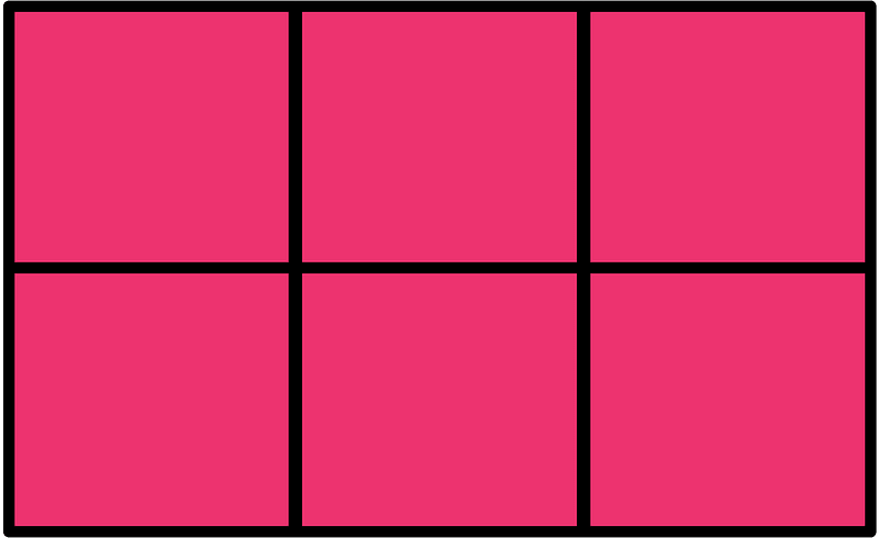 Pink Rectangle Fractions 6|6