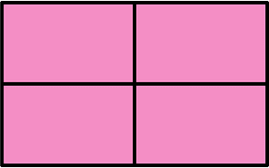 Purple Rectangle Fractions 4|4