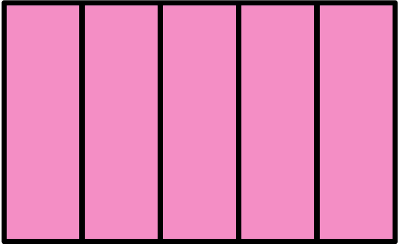 Purple Rectangle Fractions 5|5