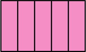 Purple Rectangle Fractions 5|5
