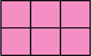 Purple Rectangle Fractions 6|6