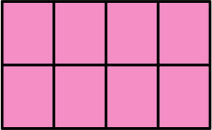 Purple Rectangle Fractions 8|8