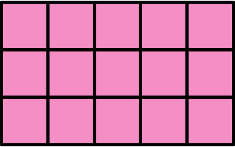 Purple Rectangle Fractions 15|15