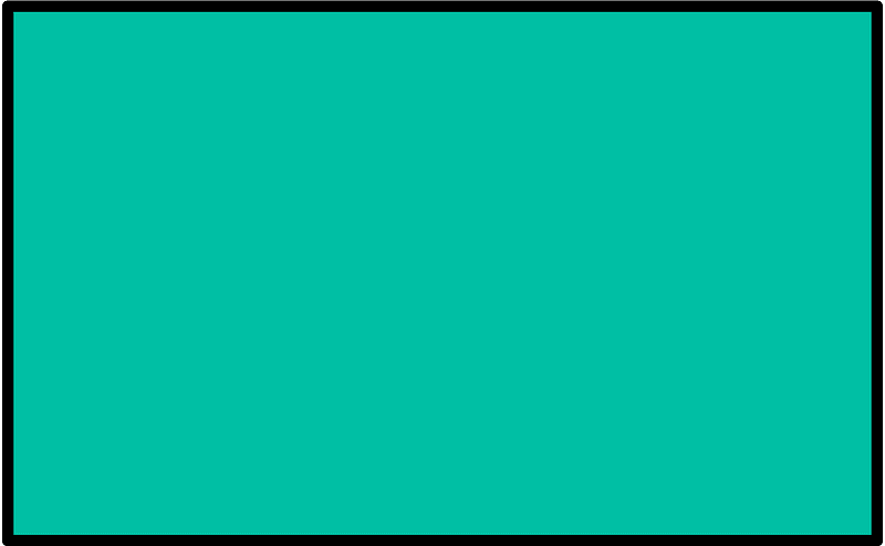 Teal-Green Rectangle Fractions 1|1