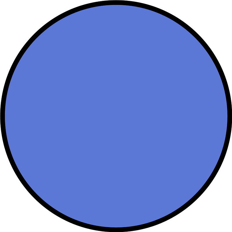 Ultramarine Circle Fractions 1|1