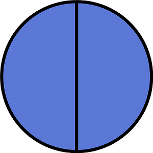 Ultramarine Circle Fractions 2|2