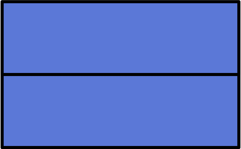 Ultramarine Rectangle Fractions 2|2