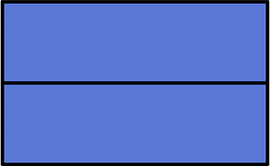 Ultramarine Rectangle Fractions 2|2