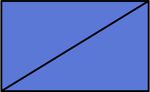 Ultramarine Rectangle Fractions 2|2