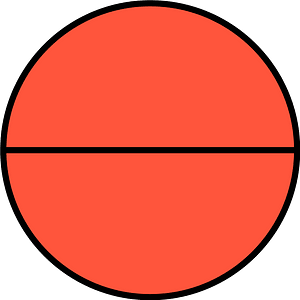 Vermilion Circle Fractions 2|2