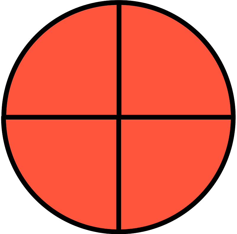 Vermilion Circle Fractions 4|4