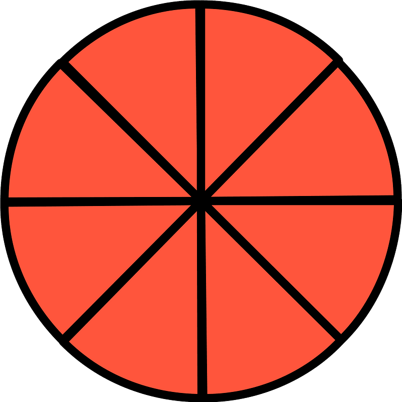 Vermilion Circle Fractions 8|8