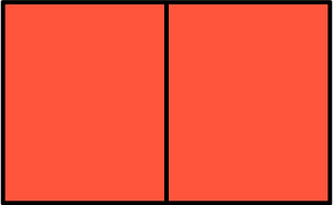 Vermilion Rectangle Fractions 2|2