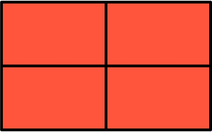Vermilion Rectangle Fractions 4|4