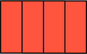 Vermilion Rectangle Fractions 4|4