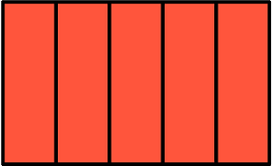 Vermilion Rectangle Fractions 5|5