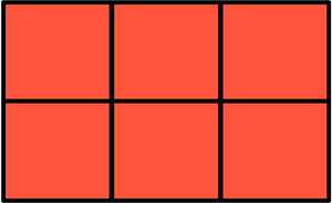 Vermilion Rectangle Fractions 6|6