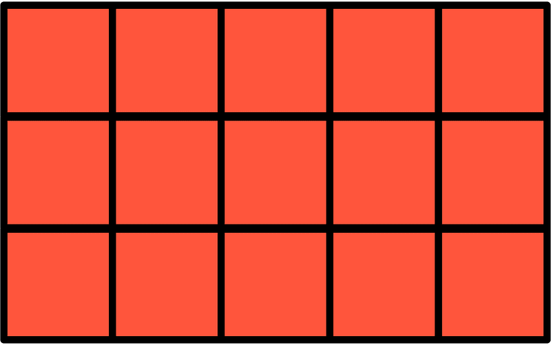 Vermilion Rectangle Fractions 15|15