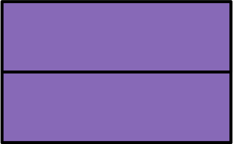 Violet Rectangle Fractions 2|2