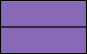Violet Rectangle Fractions 2|2