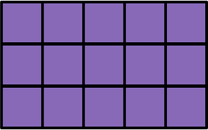 Violet Rectangle Fractions 15|15
