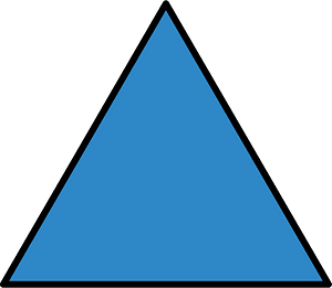 Blue Equilateral Triangle
