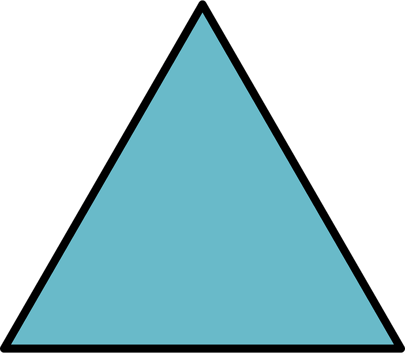 Blue Equilateral Triangle